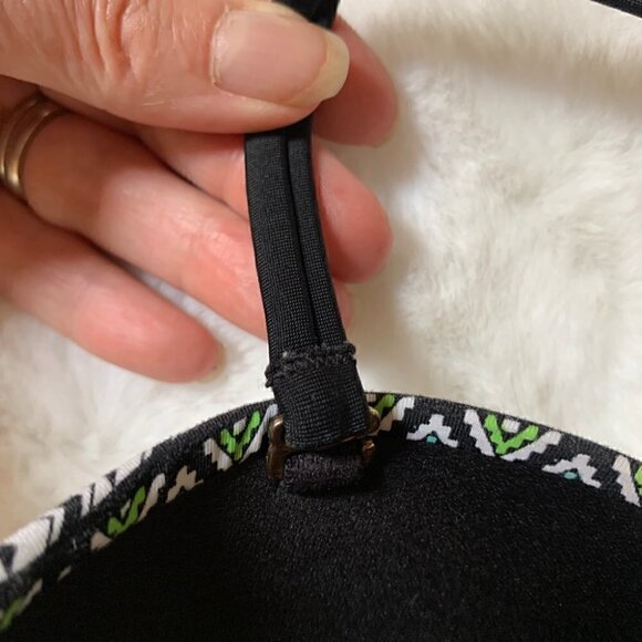 la Vie En Rose Aztec Bandeau Bikini Swim Top Sz M - Picture 4 of 8